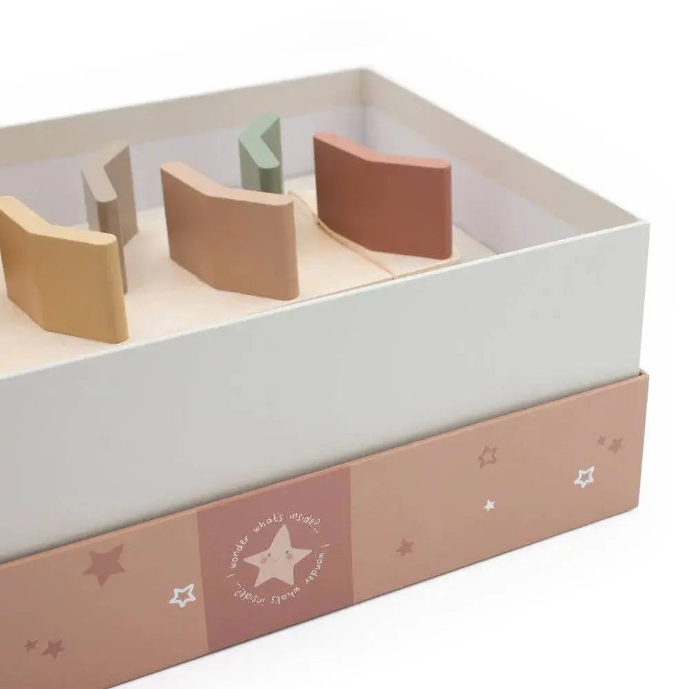 Children's tower racer toy in a box on a white background